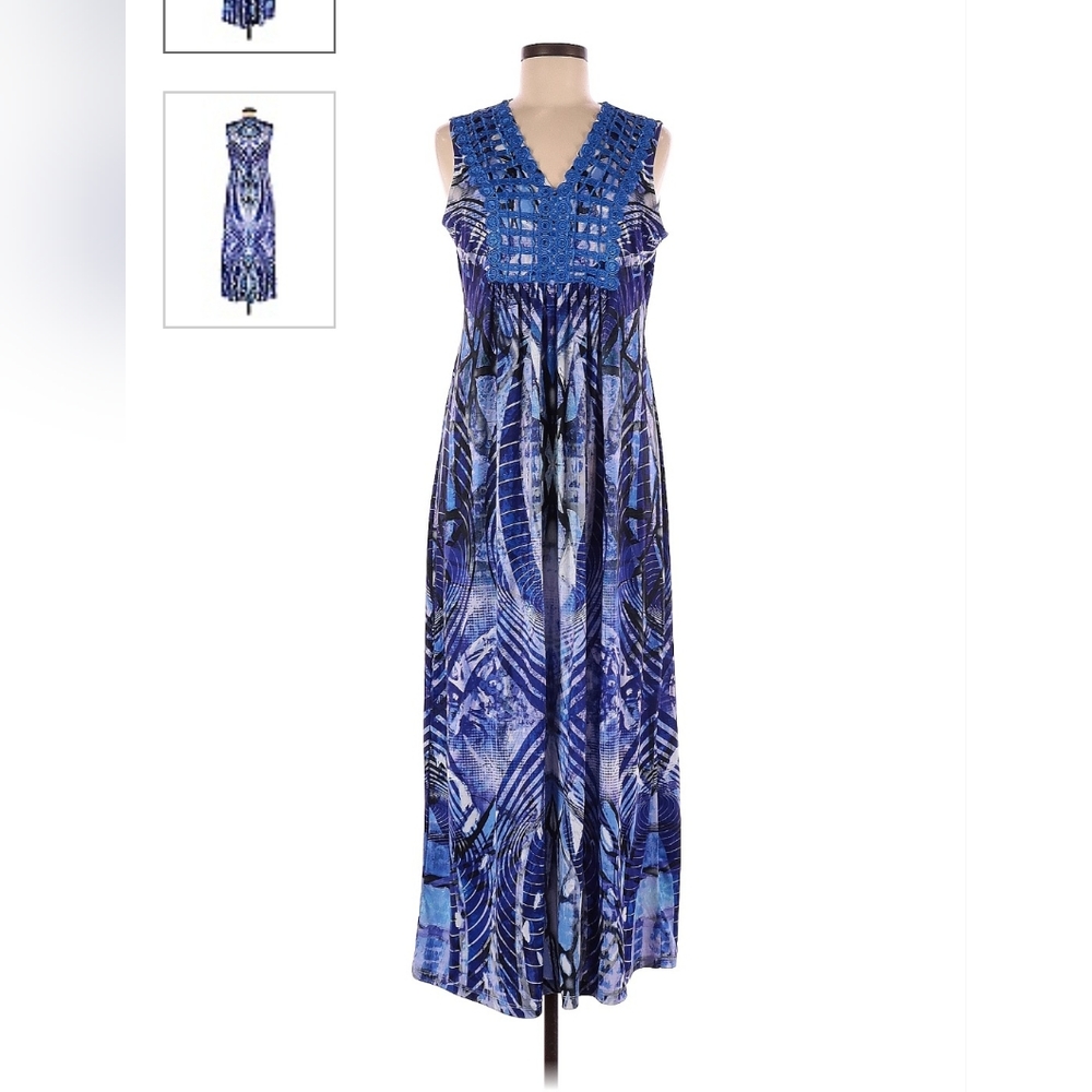 Apt 9 blue bohemian maxi dress